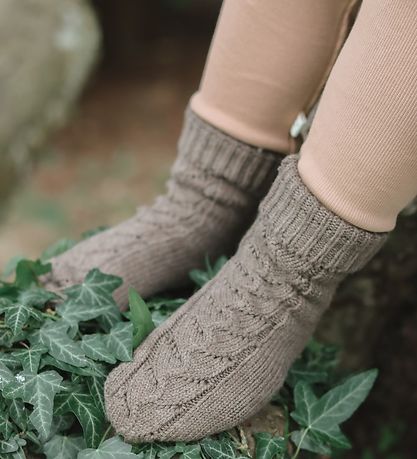 That's Mine Strømper - Strik - Earth Brown Melange