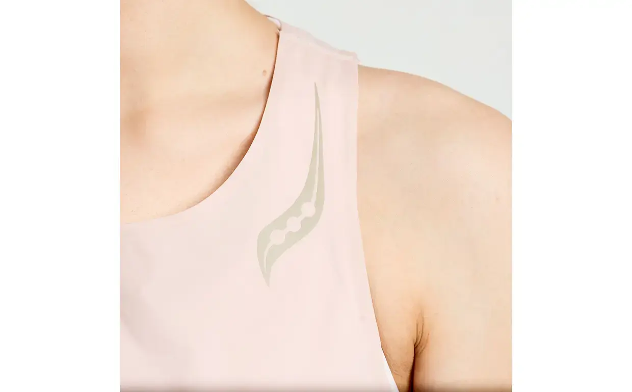 Saucony Pinnacle Hardloopshirt Zonder Mouwen Roze Dames