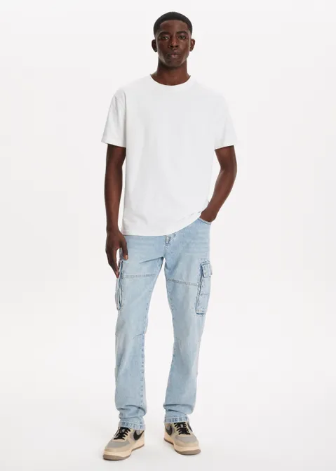 Cargo jeans straight blauw (BLW.USM)
