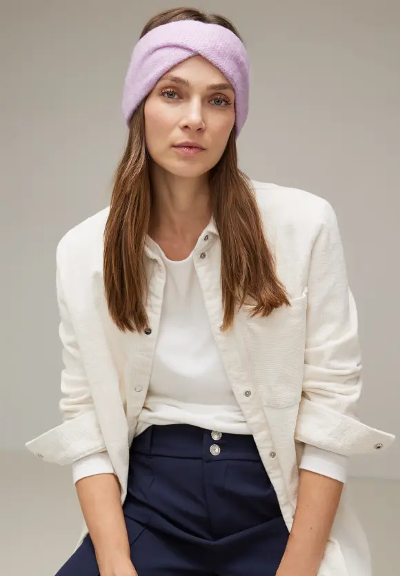 Strickmix Stirnband - soft pure lilac melange
