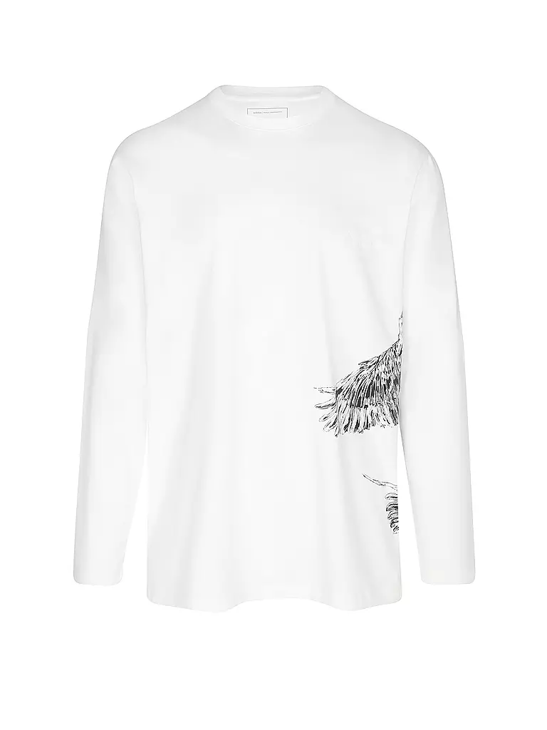 Y-3 Langarmshirt  weiss