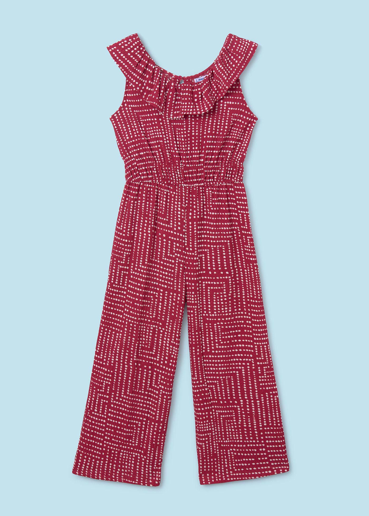 Macacão longo estampado para menina