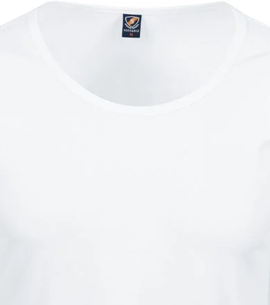 Suitable Otaru T-Shirt Brede Ronde Hals Wit 2-Pack 145-2 O 95/5 Otaru kopen