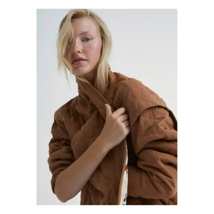 the new society Veste West Lin - Collection Femme | Marron