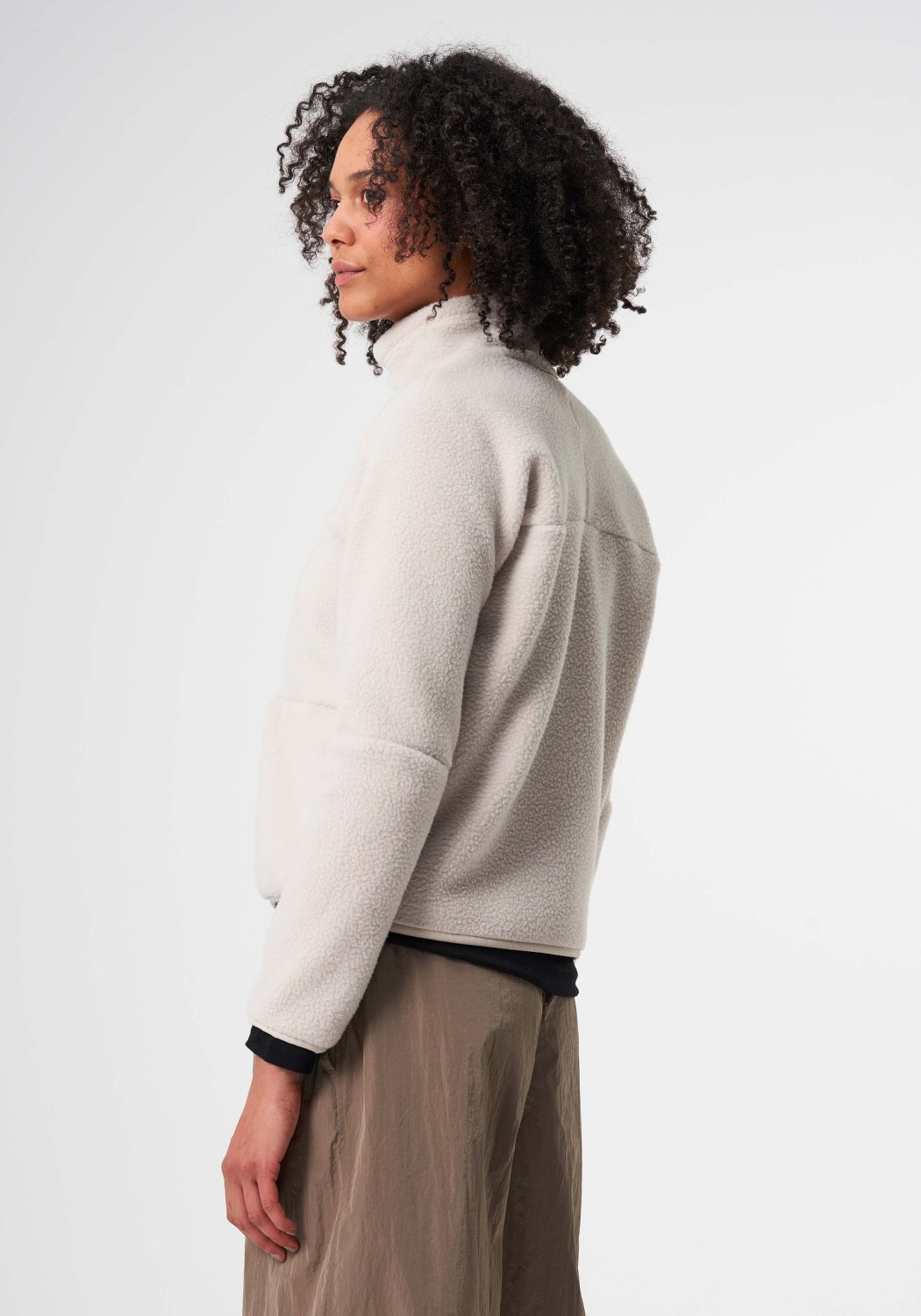 Pinqponq Damen-Fleecejacke Fleece Jacket Cliff Beige