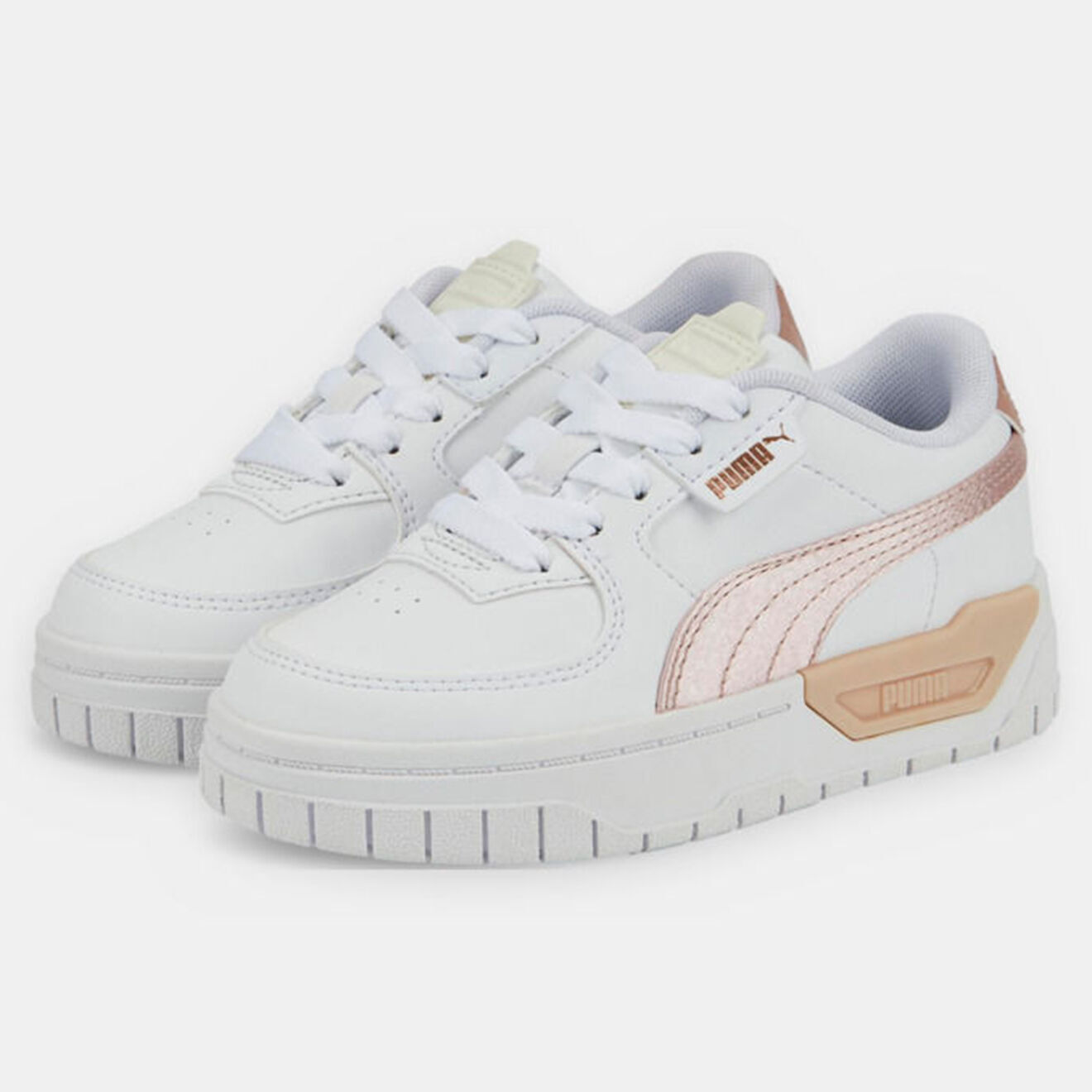 Puma Baskets en Cuir Cali Dream Shiny Pack blanc/rose