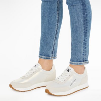 Sneakers femme Retro Runner Low Laceup Ny Pearl CALVIN KLEIN