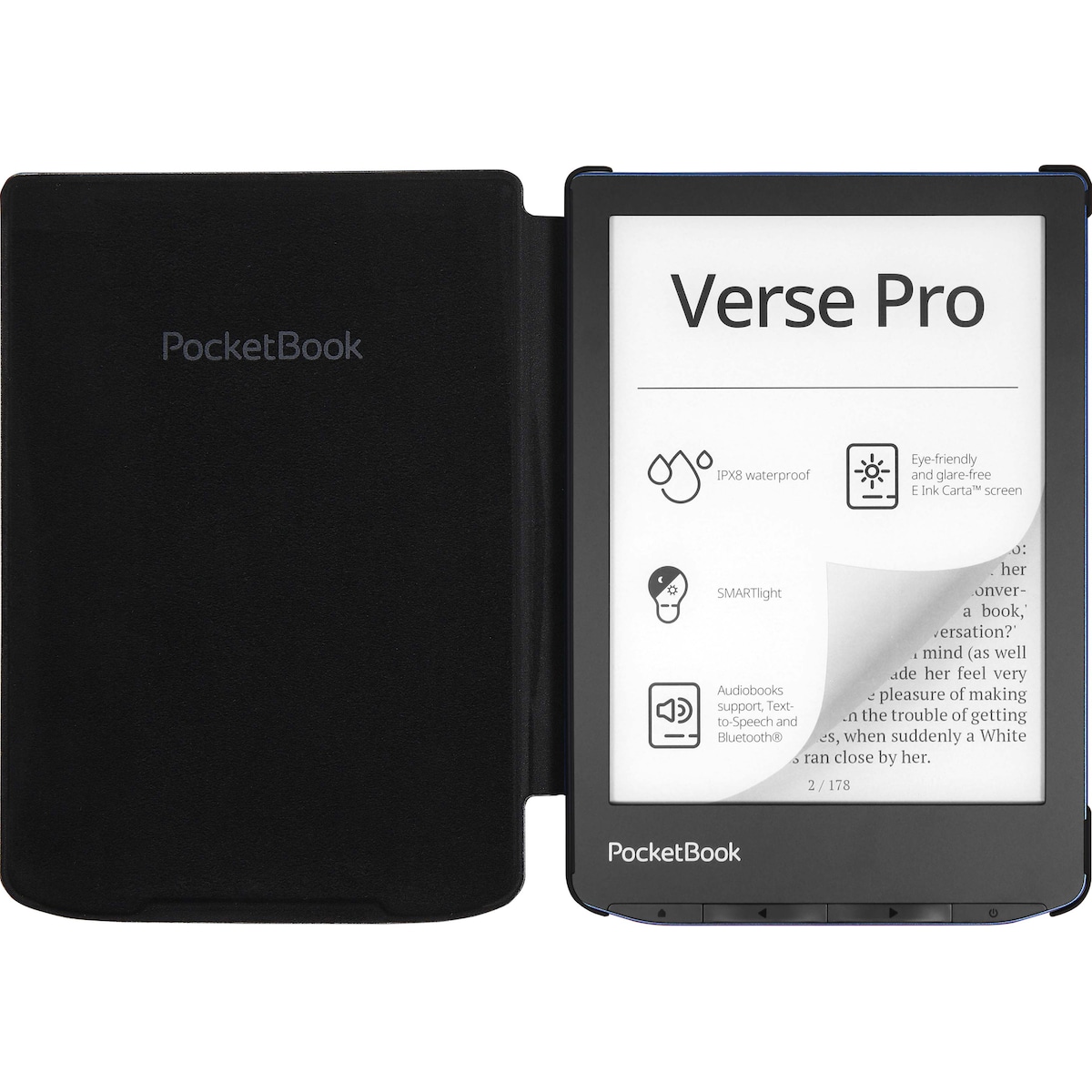 PocketBook Shell e-book deksel (sort)
