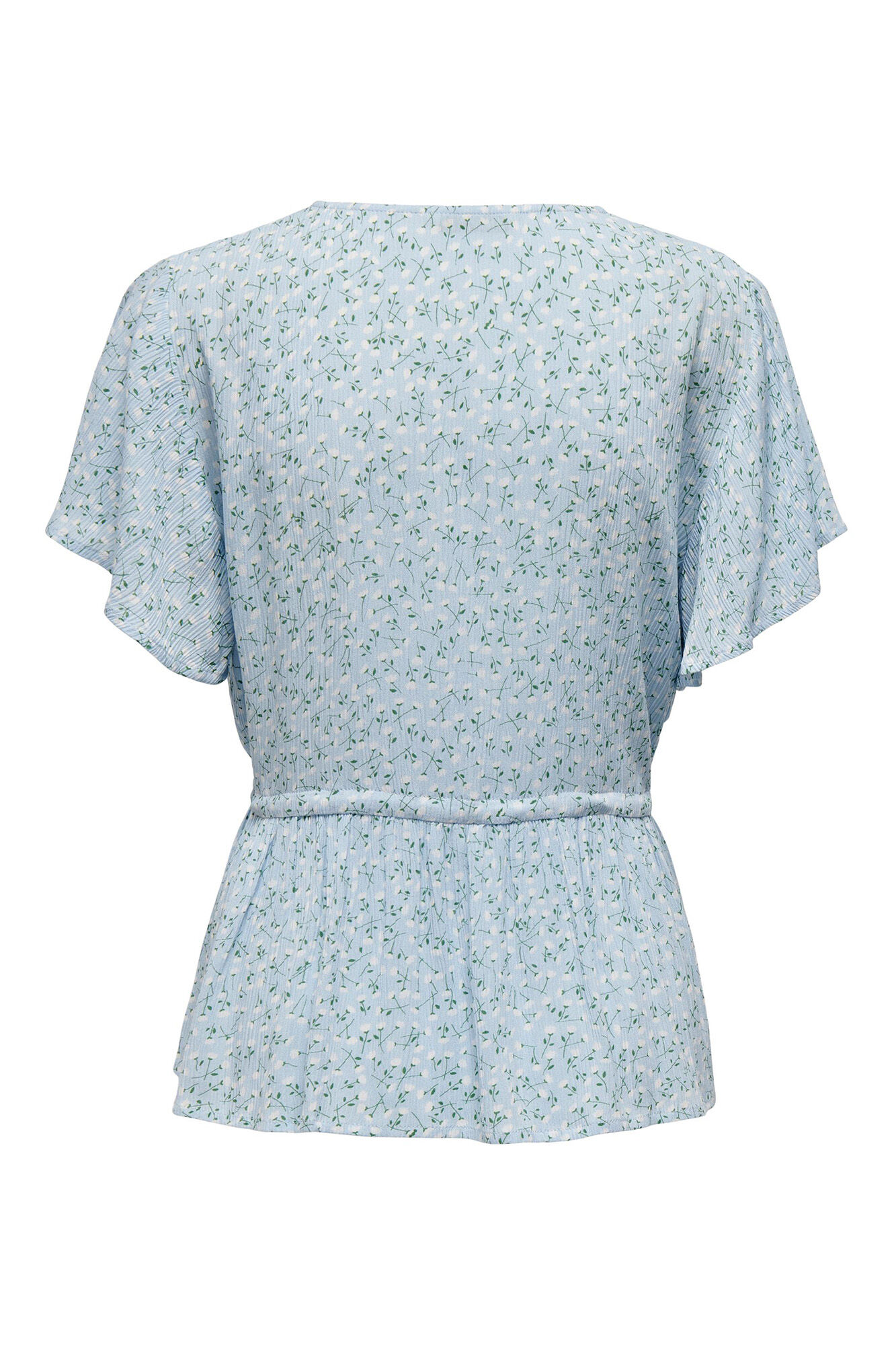 Blusa de manga curta com botões na frente