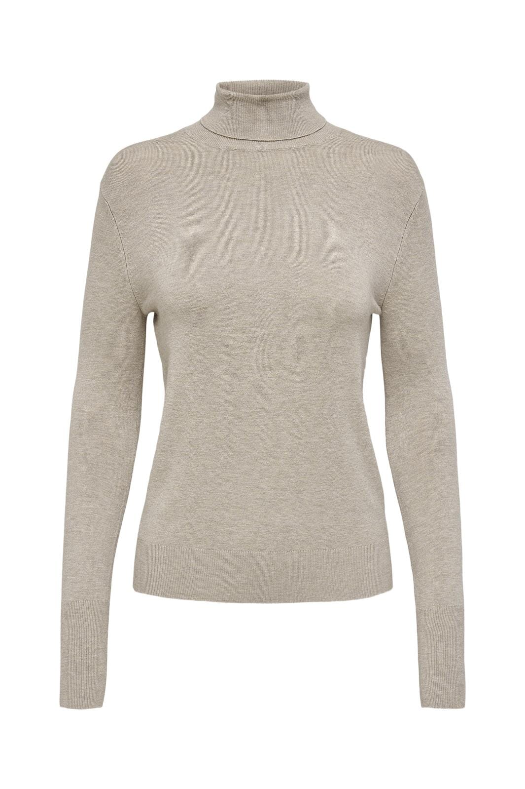 Only Onlvenice Life Ls Roll Pullover Knt 3526915 whitecap gray melange