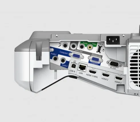 Epson EB-685W - 3LCD-projektor - 3500 lumen (hvid) - 3500 lumen (farve) - WXGA (1280 x 800) - 16:10 - 720p - LAN - grå, hvid