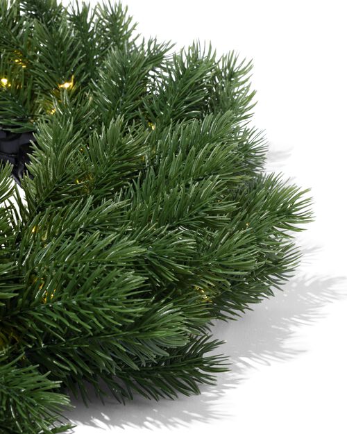 Couronne de Noël avec lumières