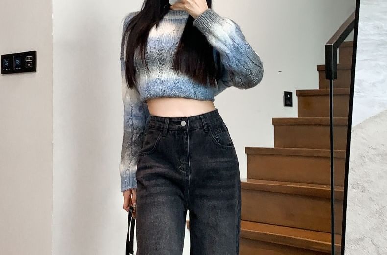Kira Kira - High Rise Washed Wide Leg Jeans