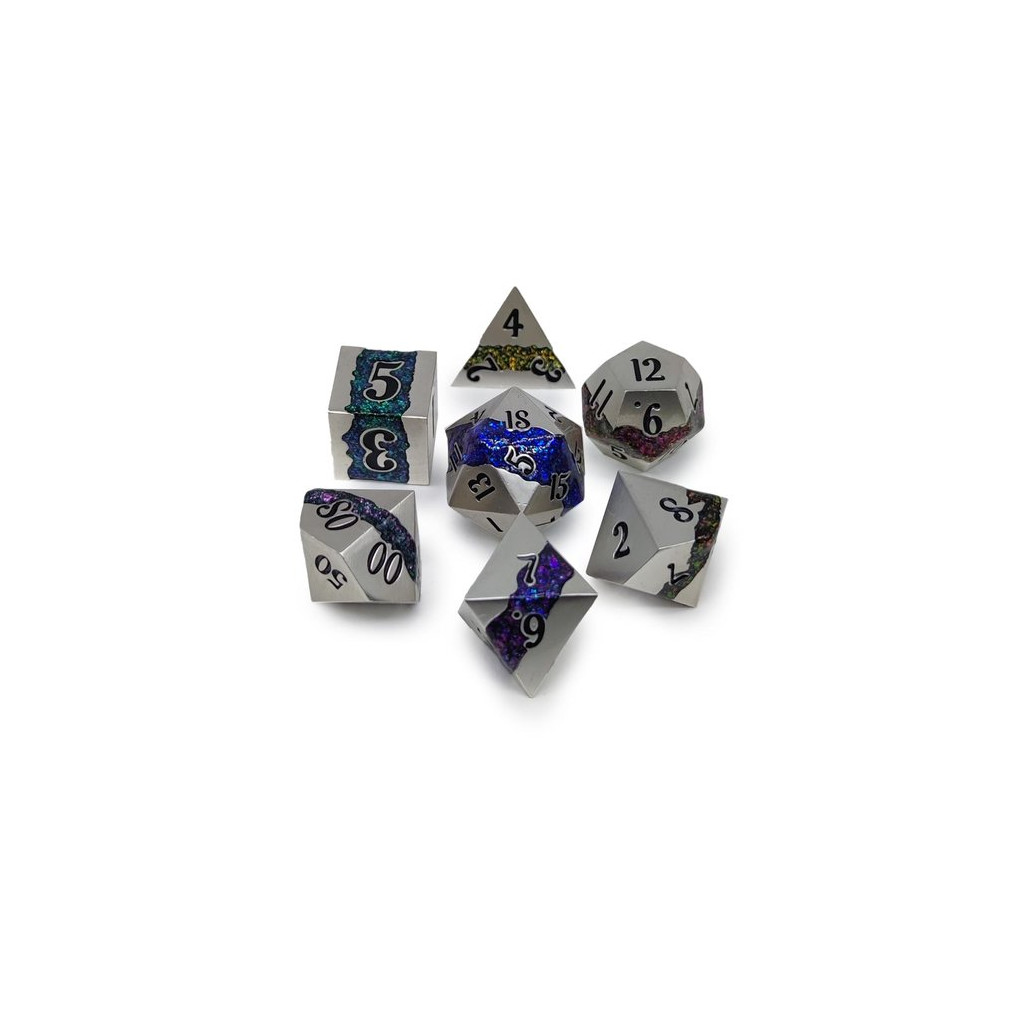 Set de 7 Dés JDR Répliquant : Eldhraun