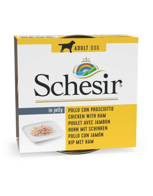 Schesir Hond Blik Gelei 150 g - Hondenvoer
