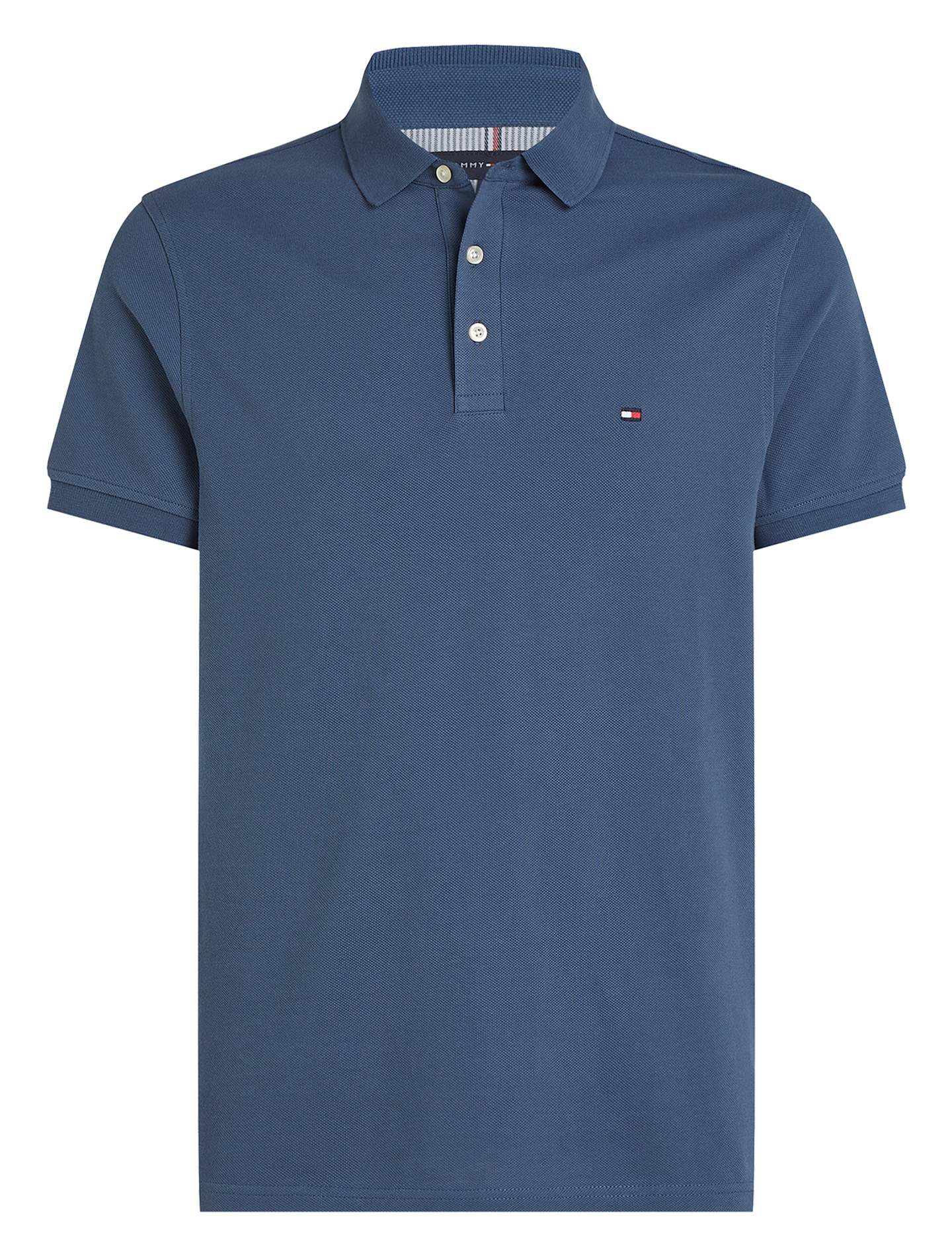 Polo slim-fit en coton bio | Bleu