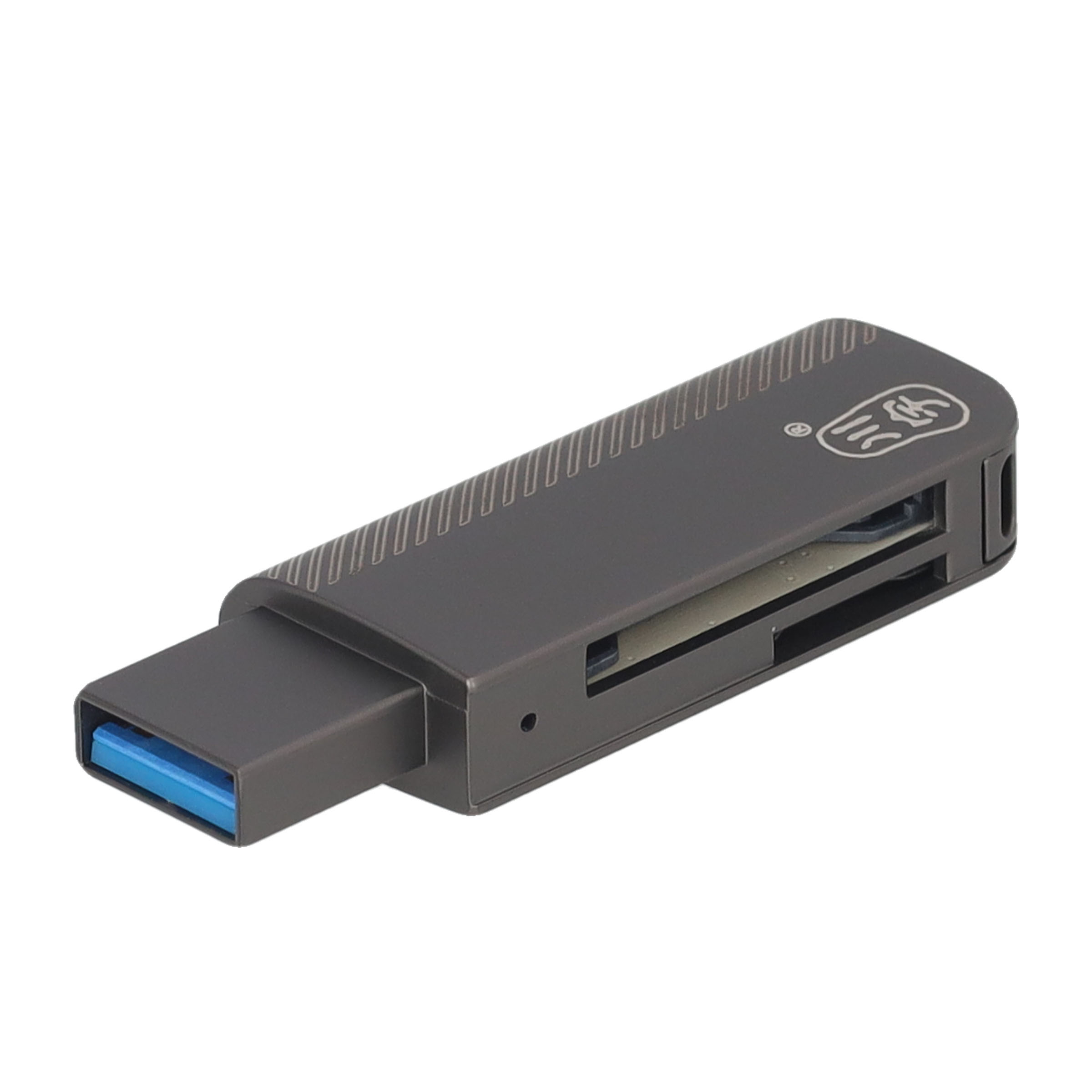 USB 3.0 Kartenlesegerät Card Reader für SD und Micro SD Speicherkarten - Grau