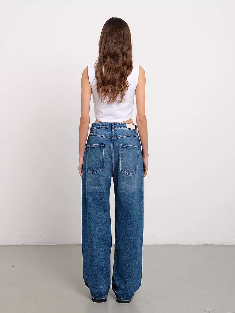 ICON DENIM Jeans Flared Fit blau