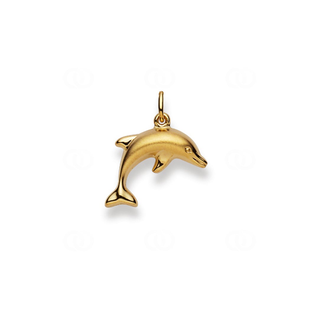 Anhänger 750/18 K Gelbgold Delfin