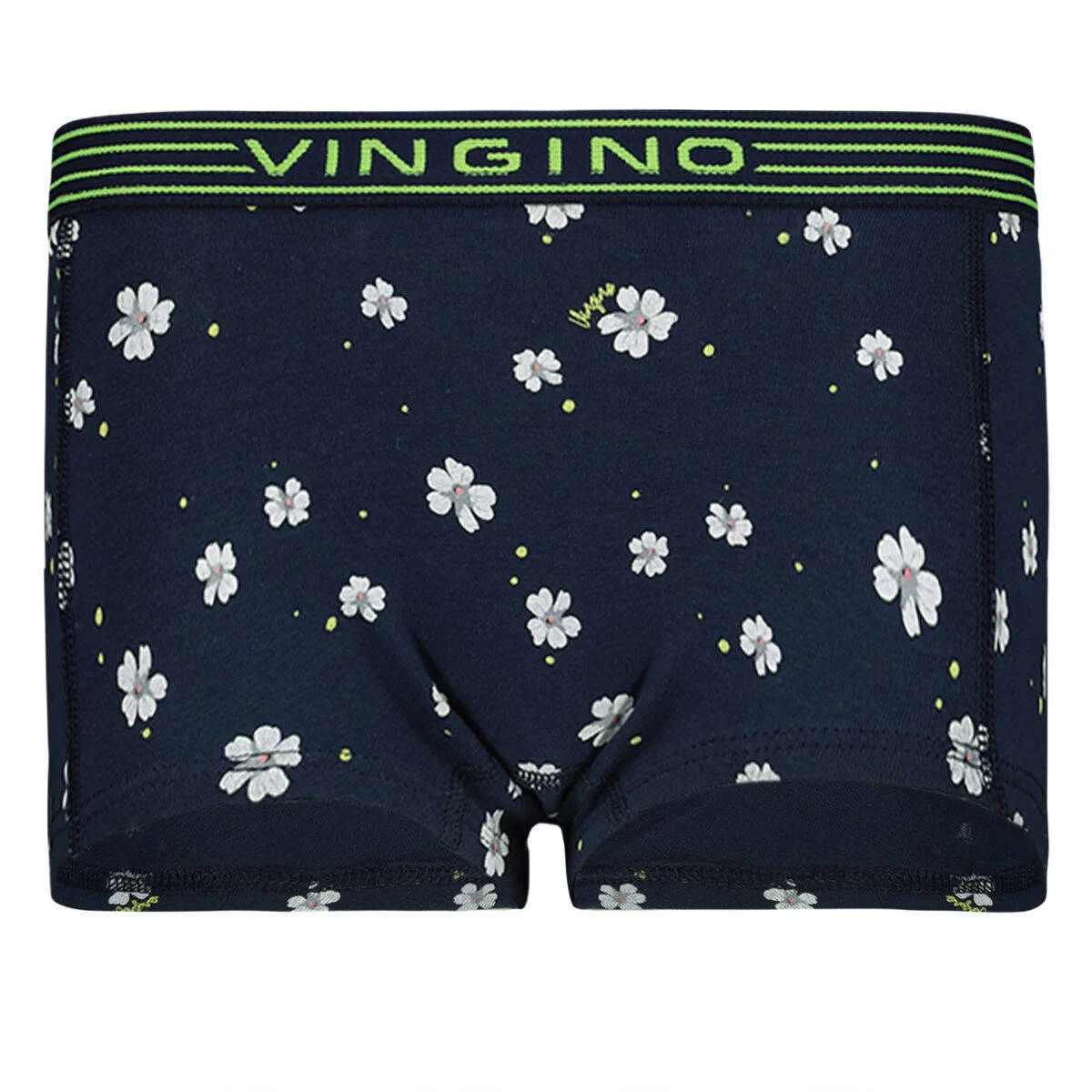 Vingino short - set van 2 donkerblauw/neon geel