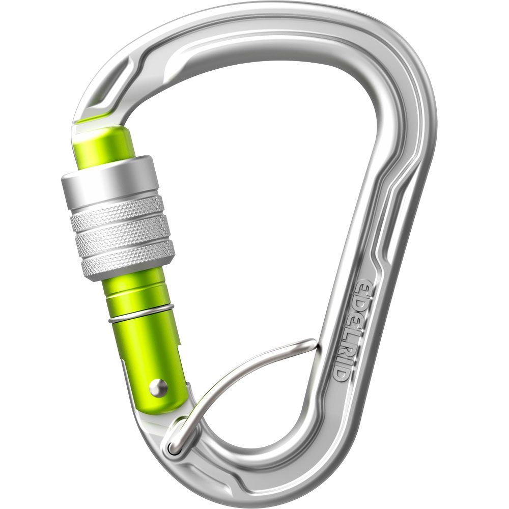 Edelrid HMS Strike Screw FG II Karabiner silber
