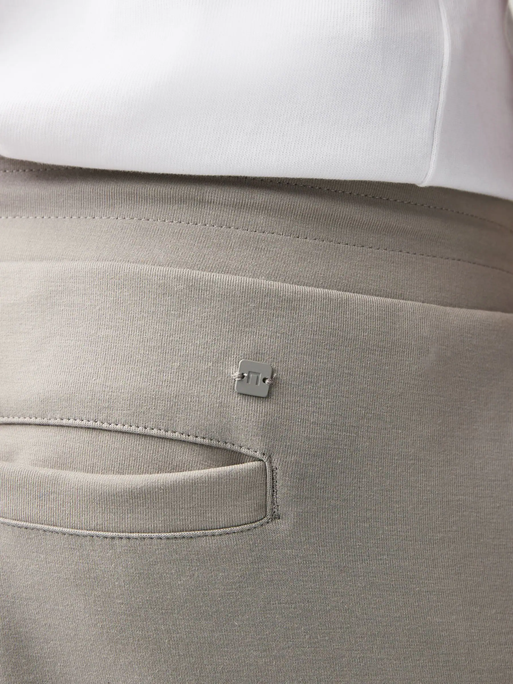 Grijs - Jersey shorts met ritszakje