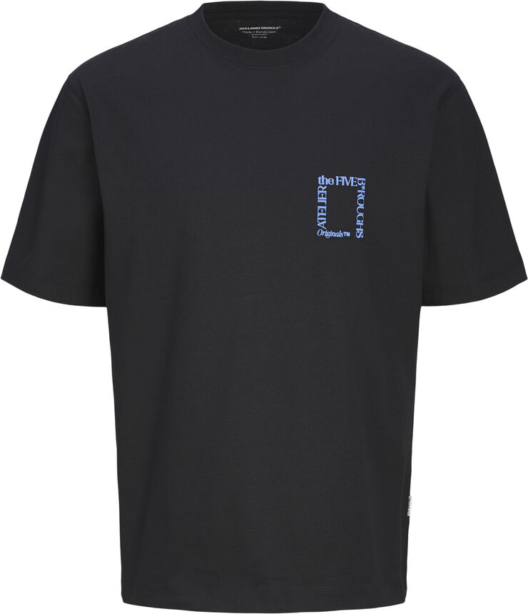 Jack & Jones JORBROOKLYN GRAPHIC BACK TEE SS C. N Black