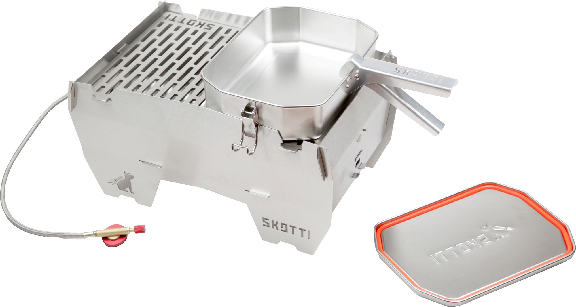 Skotti Multifunktionsbox Boks für Skotti Grill inklusive Hebezange 1 Liter