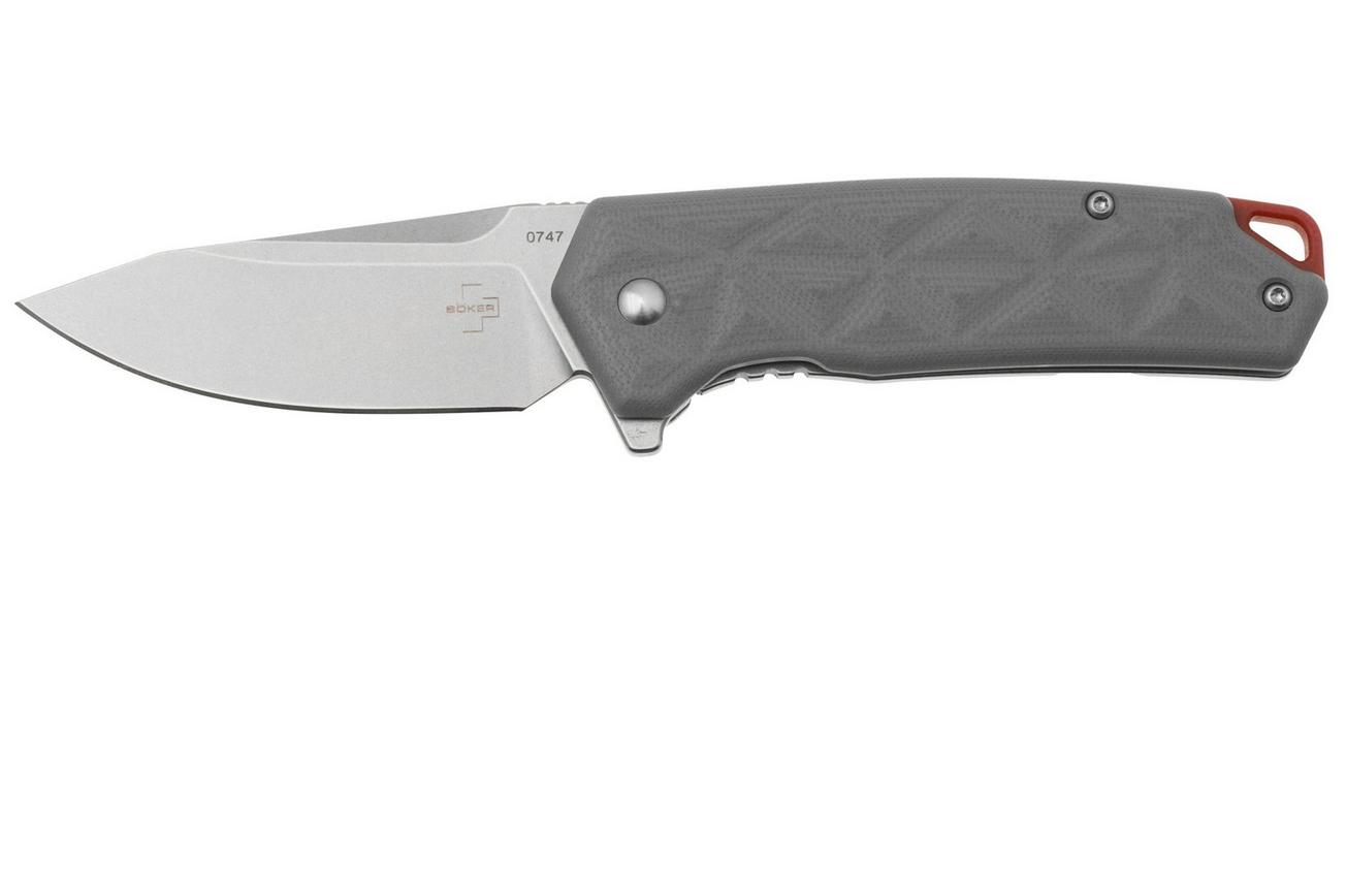 Böker Plus Gemtek 01BO553, D2, Grey G10, zakmes, Alessandra de Santis design