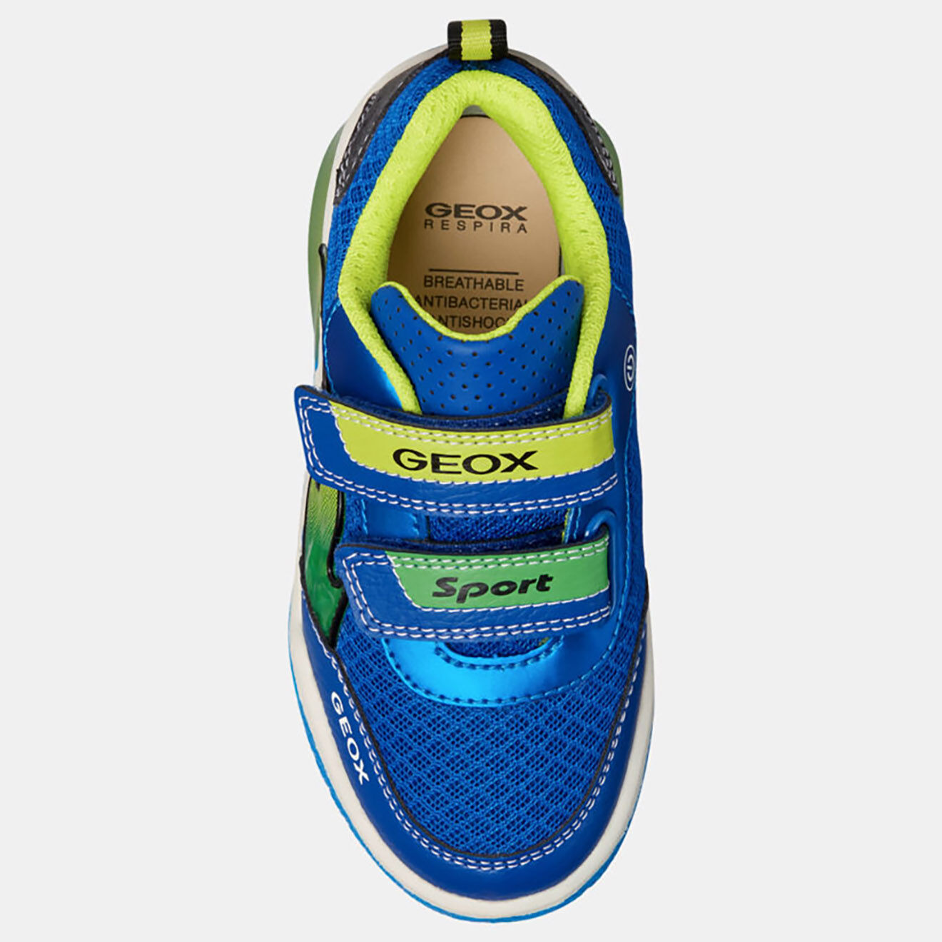 Geox Baskets Inek bleu/vert
