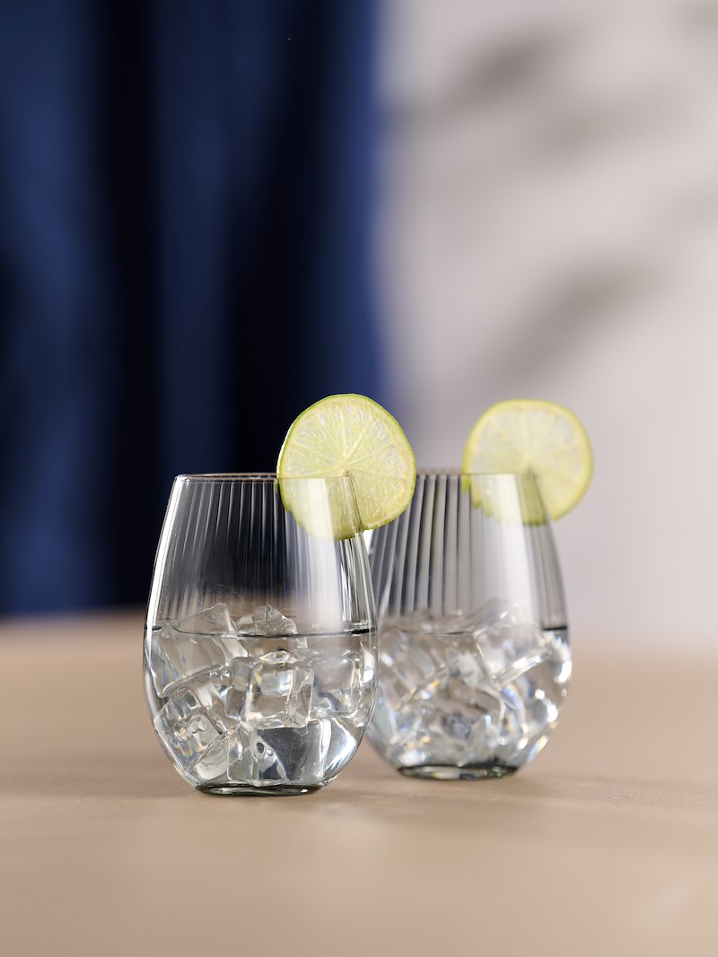 Bartlett drikkeglass 4pk Farget glass. 3 Assorterte farger. 35 cl.