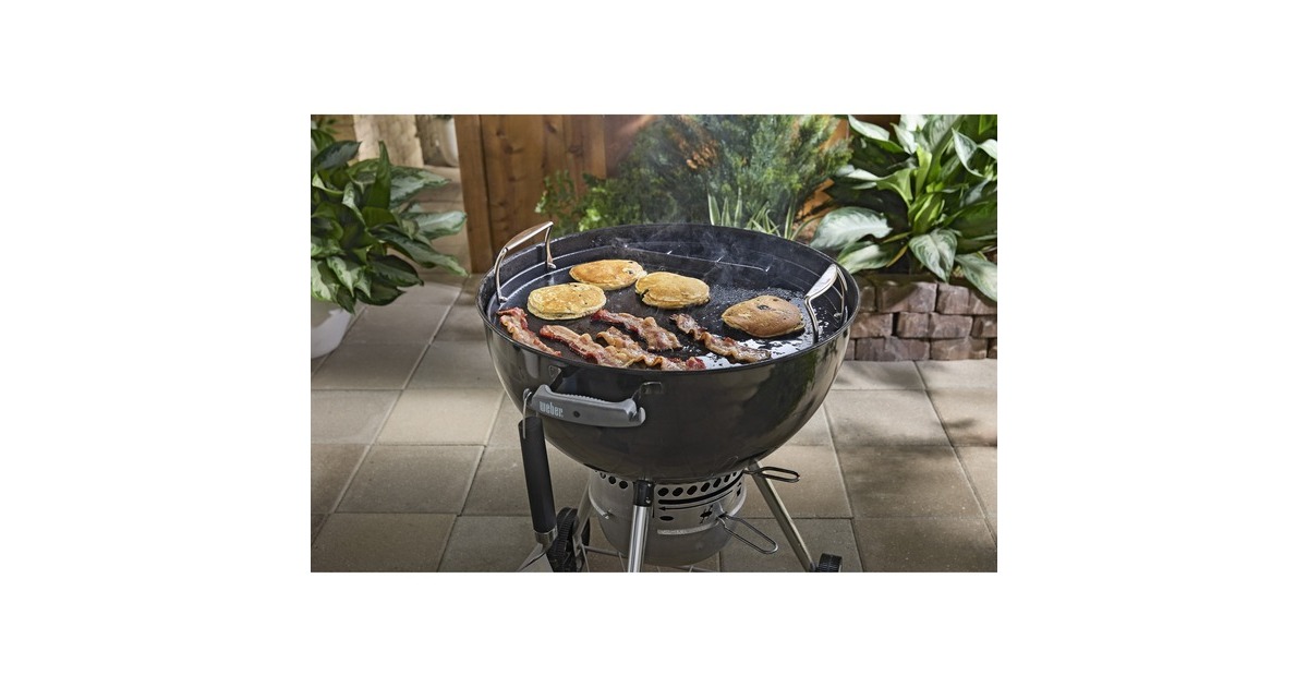WeberFull-Size Plancha - Voor houtskoolbarbecues 57 cm grillplaat  (Zwart)