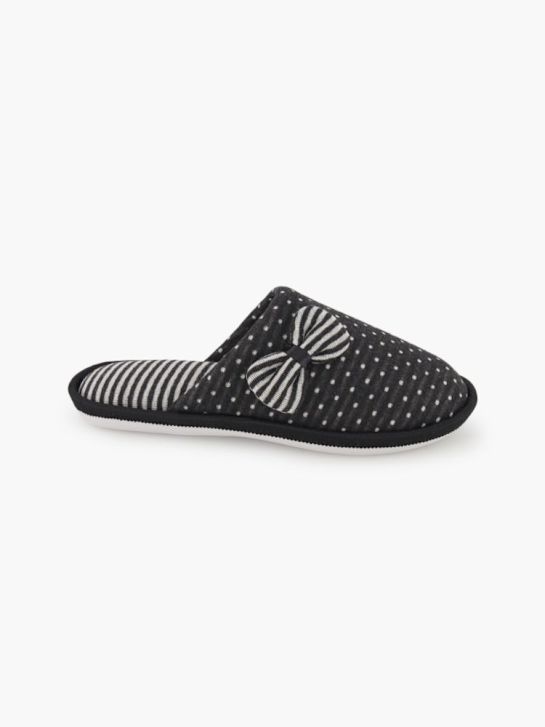 Casa mia Pantoffel Schwarz