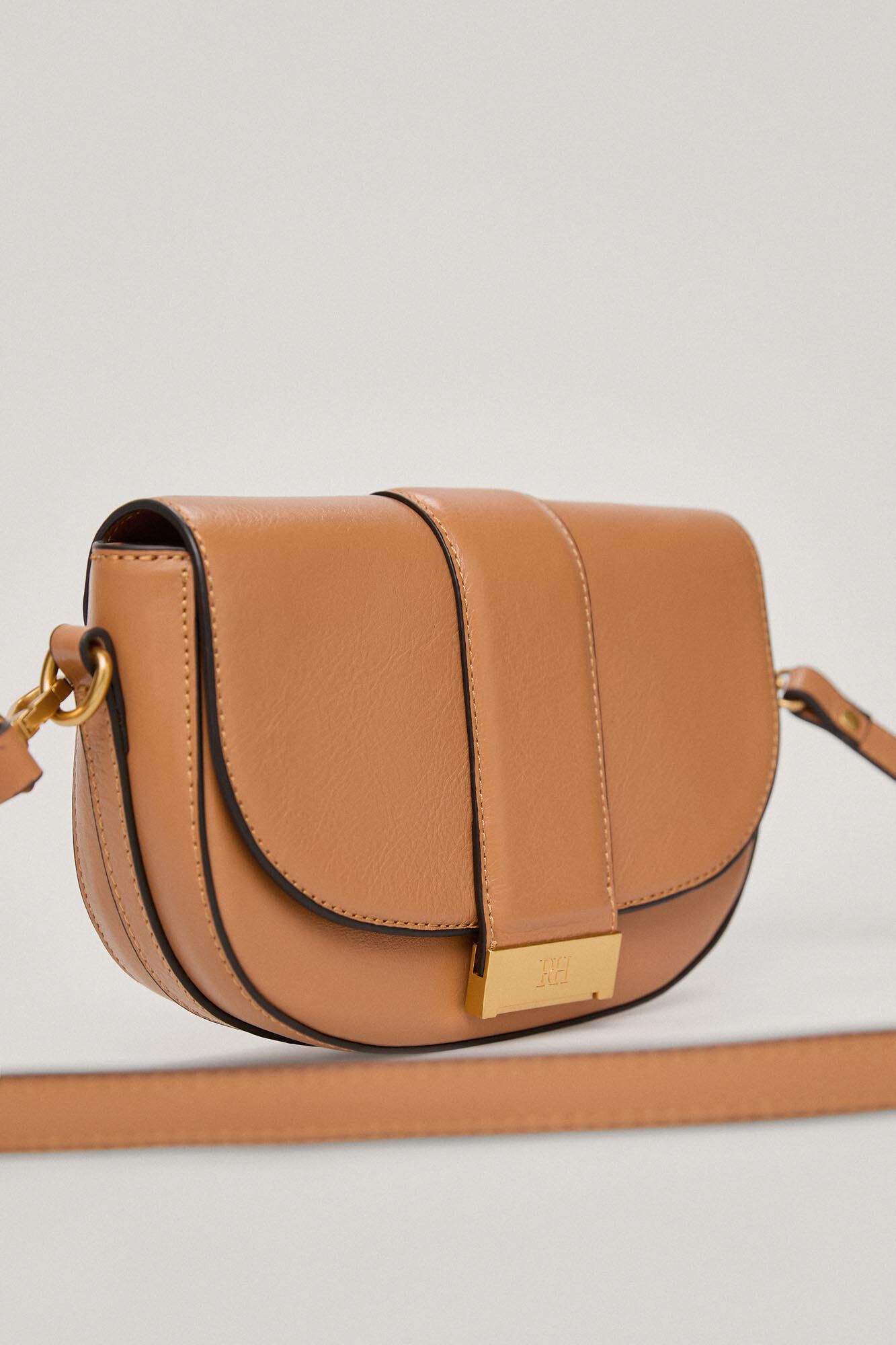 Bolsa de ombro em couro - Marrom