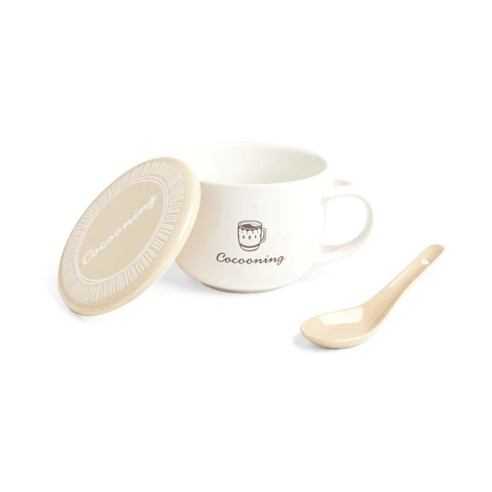 Bol jumbo 62cl avec cuillère et couvercle cocooning