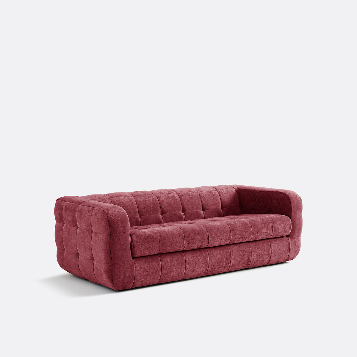 LA REDOUTE INTERIEURS<br>Sofá de 3 lugares, veludo grosso, Pieta