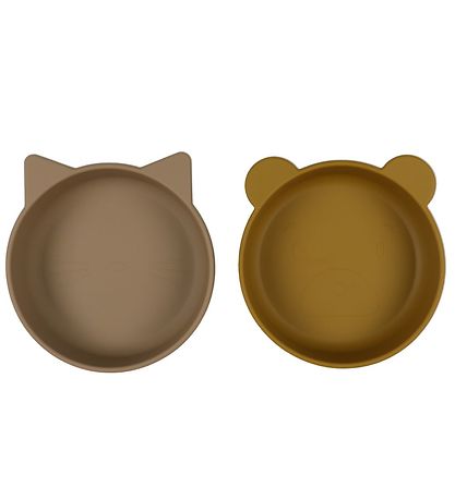Liewood Sk?le - Silikone - Vanessa - 2-pak - Golden Caramel/Oat