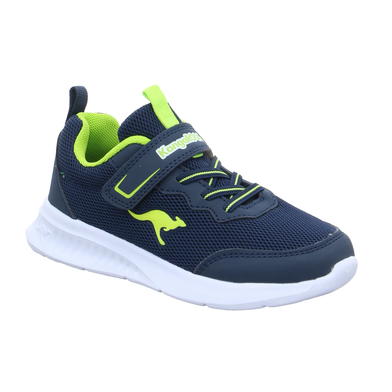 KANGAROOS Kinder Sportschuh Blau Lederimitat