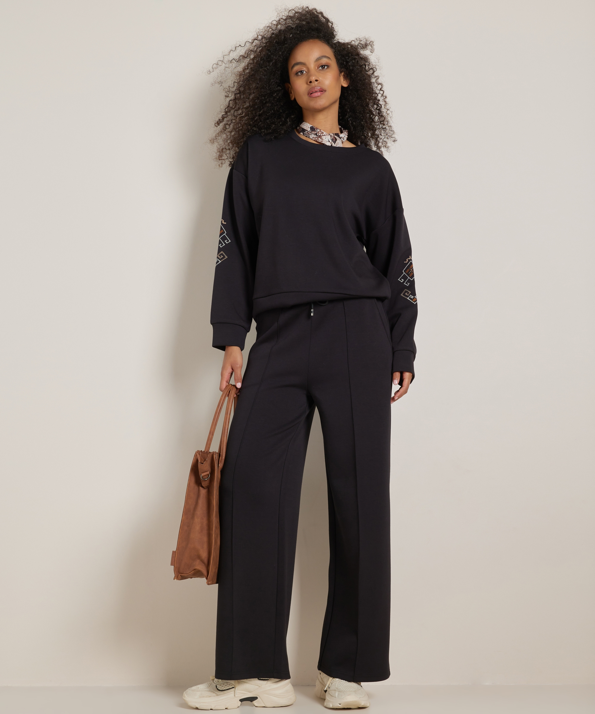 trui met embroidery extra zacht