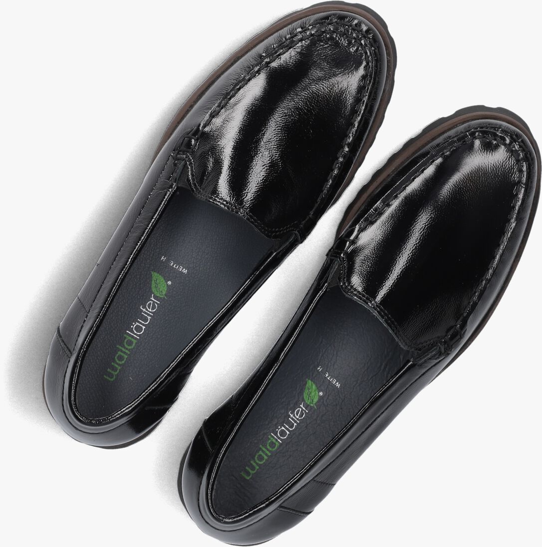 zwarte waldlaufer loafers h elisa