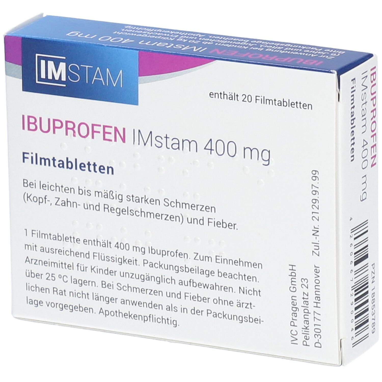 IBUPROFEN IMstam 400 mg Filmtabletten