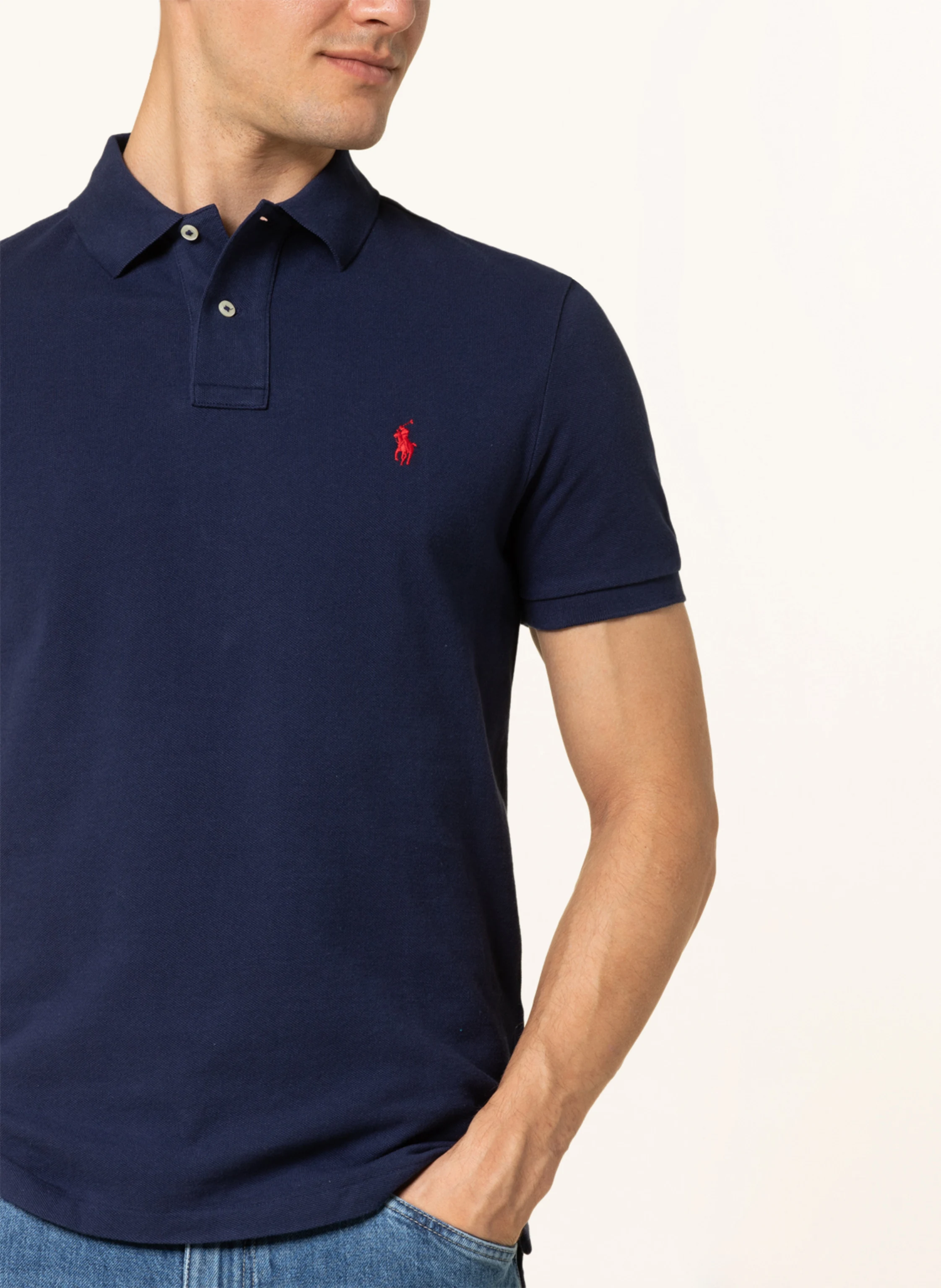 POLO RALPH LAUREN Piqué-Poloshirt Custom Slim Fit