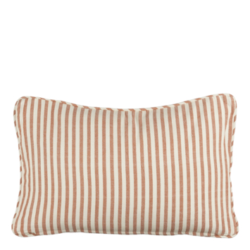 Kussen streep terra - l55xb35xh10cm