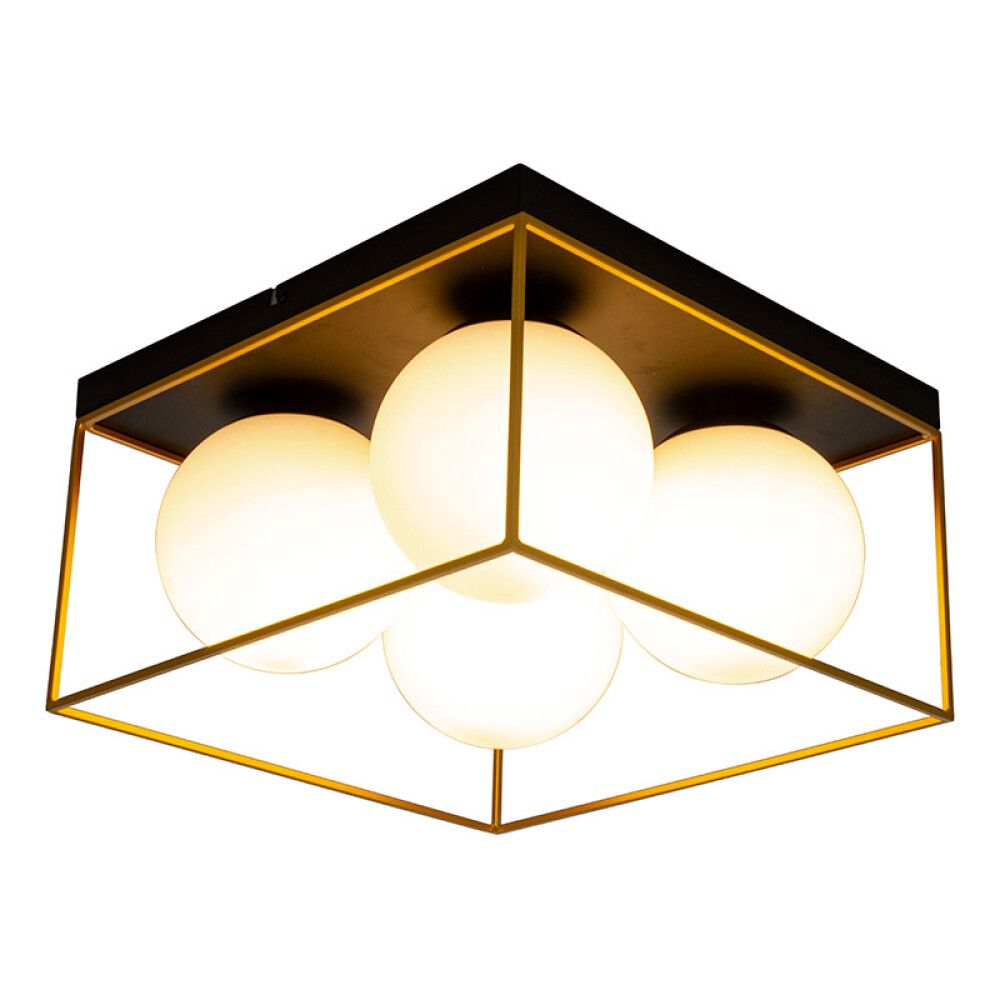TAKLAMPE ANETA LIGHTING ASTRO 36CM SVART/GULL