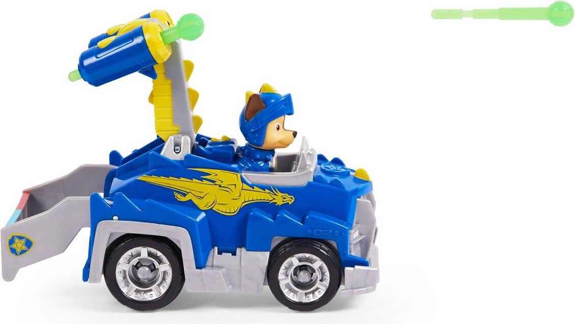 Paw Patrol Figur - Rescue Knights - Chase Med Køretøj