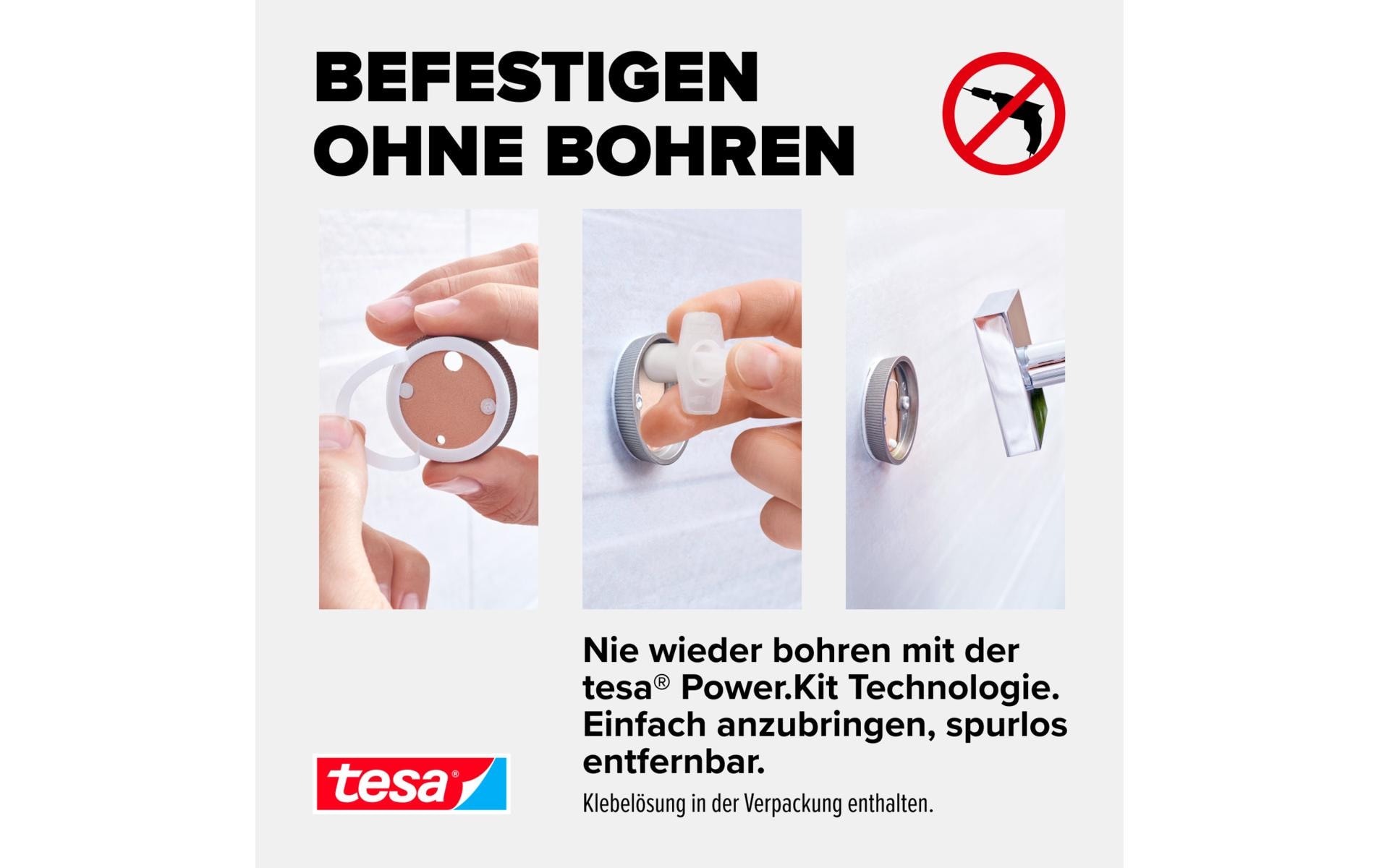 Haken Ekkro SilberHandtuchhaken Wand-montiert Edelstahl