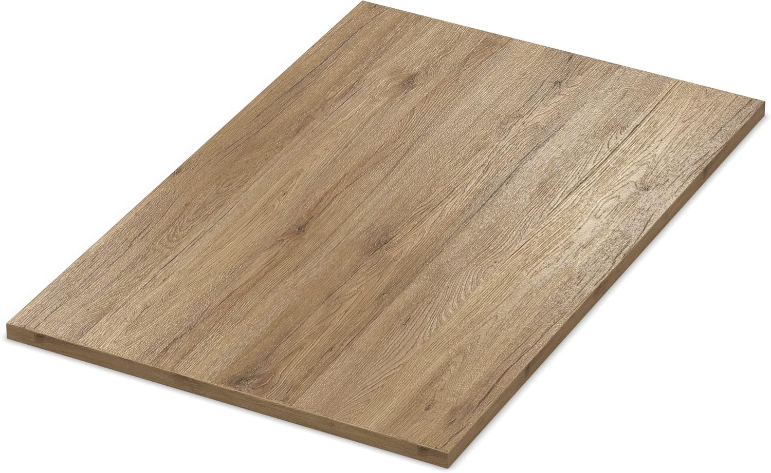 AUPROTEC Tischplatte 28mm Eiche Sanremo Classic 160x60 cm I Spanplatte mit 1mm ABS Kante & PU-Verleimung I melaminharzbeschichtet I elegant & wasserabweisend