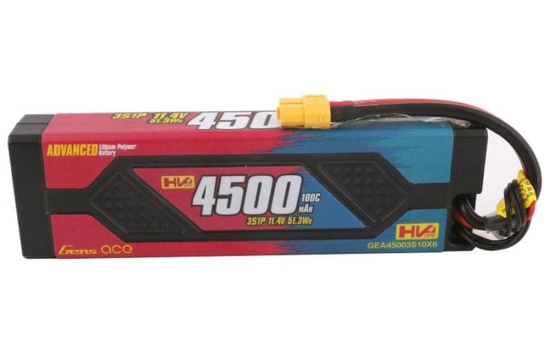 RC-Akku LiHV 4500 mAh 11.4 V 100c Advanced3S LiPo HV Akku für RC Fahrzeuge mit XT60 Stecker