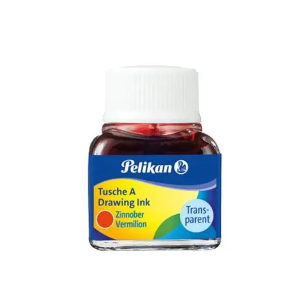 Pelikan Tusche 10 ml Glas Ton 3 Zinnoberrot