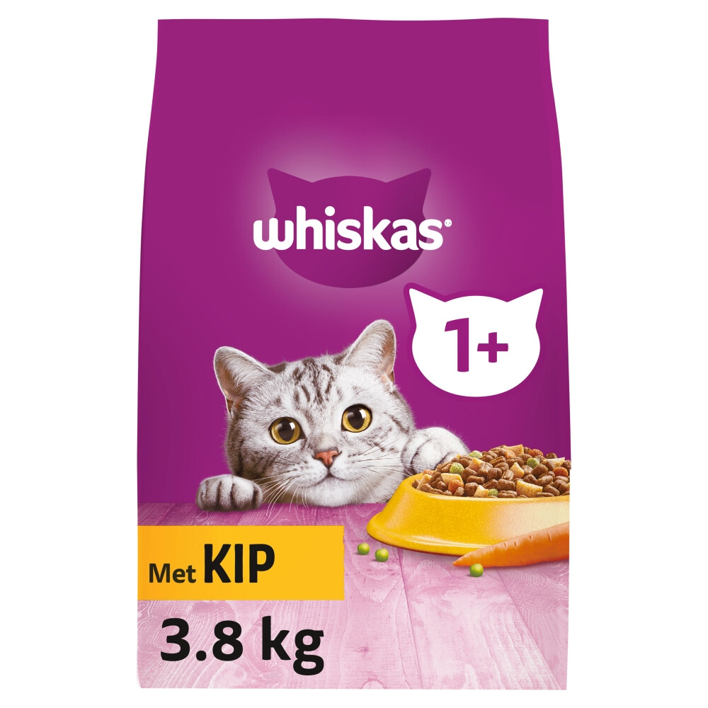 Whiskas 1+ Adult Katten Droogvoer Kip3,8 kg